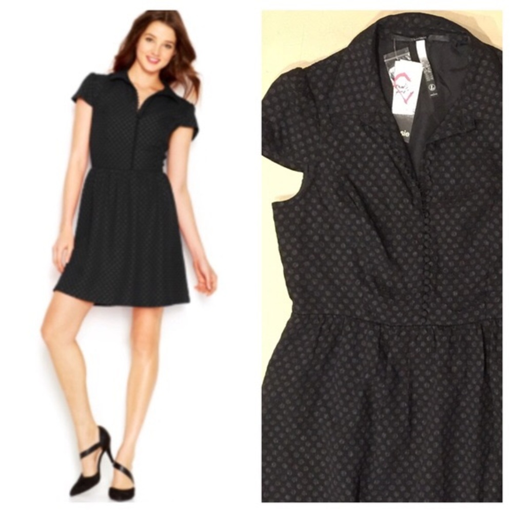 Kensie textured black dress . Size small